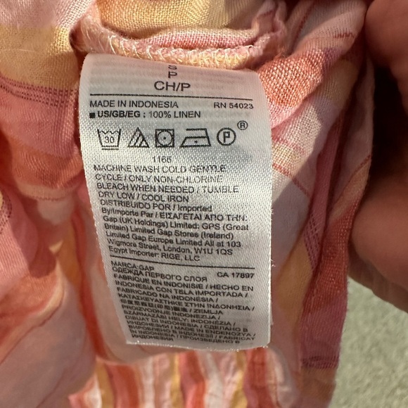 Gap 100% Linen Pullover Lightweight Top Size Small - Picture 6 of 8